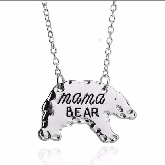 HP πβ€οΈπ₯° Mama Bear BEAR Silver Dainty Necklace - Picture 3 of 3